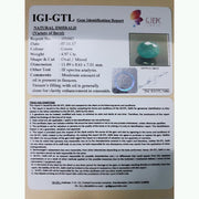 4.97/CT Natural Panna Stone with Govt. Lab Certificate (12210)